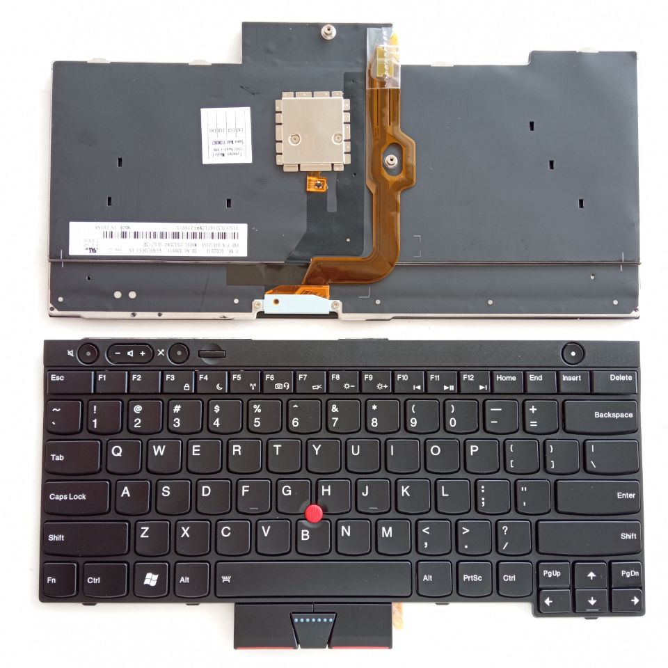 Picture of New Replacement Laptop Keyboard For IBM T430/X230/W530/T530/L530 BLACK FRAME BLACK With Point Backlit (OEM) US Layout